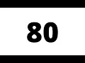 80 Second Countdown Timer White Screen With Sound Effect