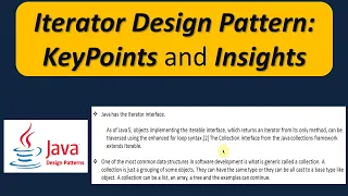 Iterator Design Pattern KeyPoints and Insights