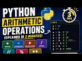 Python for beginners Arithmetic Operator in 3 Minutes