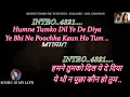 Download Lagu Humne Tumko Dil Ye De Diya Duet Karaoke With Scrolling Lyrics Eng. \u0026 हिंदी