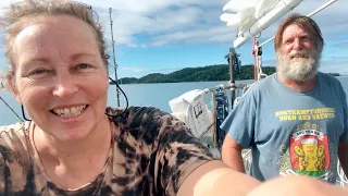 Ep 242 | We’re Stuck! Gearbox Failure. No Wind! No Power! No Solar! Garden Island, Sailing Nutshell