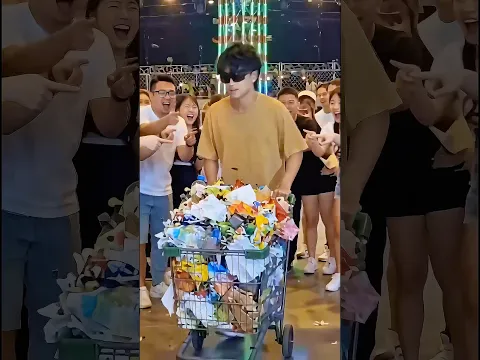 Carrying Trash in Public challenge #shorts
