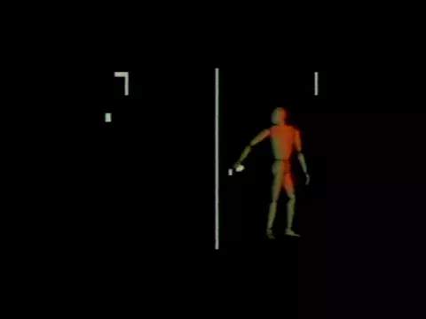 Pong Man (1977) - First polygonal full body animation