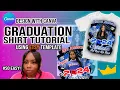 EASY CANVA GRADUATION SHIRT DESIGN PINK PALACE DESIGN TEMPLATE FROM ETSY