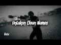 100 SOUNDING NAMES NOT TAKEN 2020