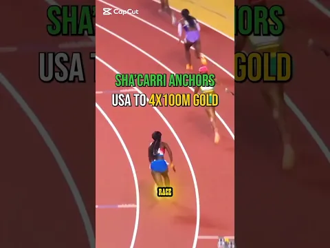 Sha'Carri Richardson Anchors Team USA to Gold #parisolympics2024