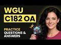 WGU C182 OA Intro to IT 2026 Q A Guide Pass on Your First Try