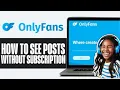 How to Get FREE OnlyFans Subscription WITHOUT PAYING