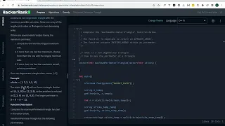 Hackerrank Maximum Perimeter Triangle