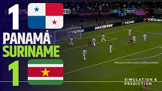 PANAMÁ 1-1 SURINAME ¡Resumen! | ELIMINATORIAS CONCACAF | Simulación/Recreación