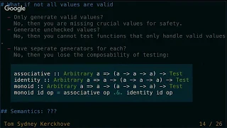 Validity Based Testing