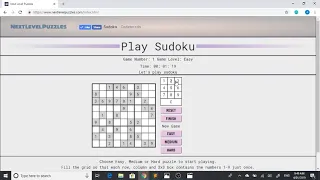 Sudoku Website - Part 1