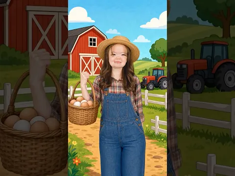 Meslekleri Öğrenelim #okulöncesi #bebekleriçin #shortvideo #learning #farmer #doctor #pilot