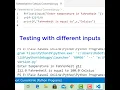 Program to Convert Fahrenheit to Celsius Python Programming Faiz Rasool Online
