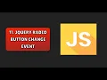 11 jquery radio button change event
