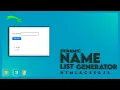 Dynamic Name list Generator using HTML CSS JS for Beginners