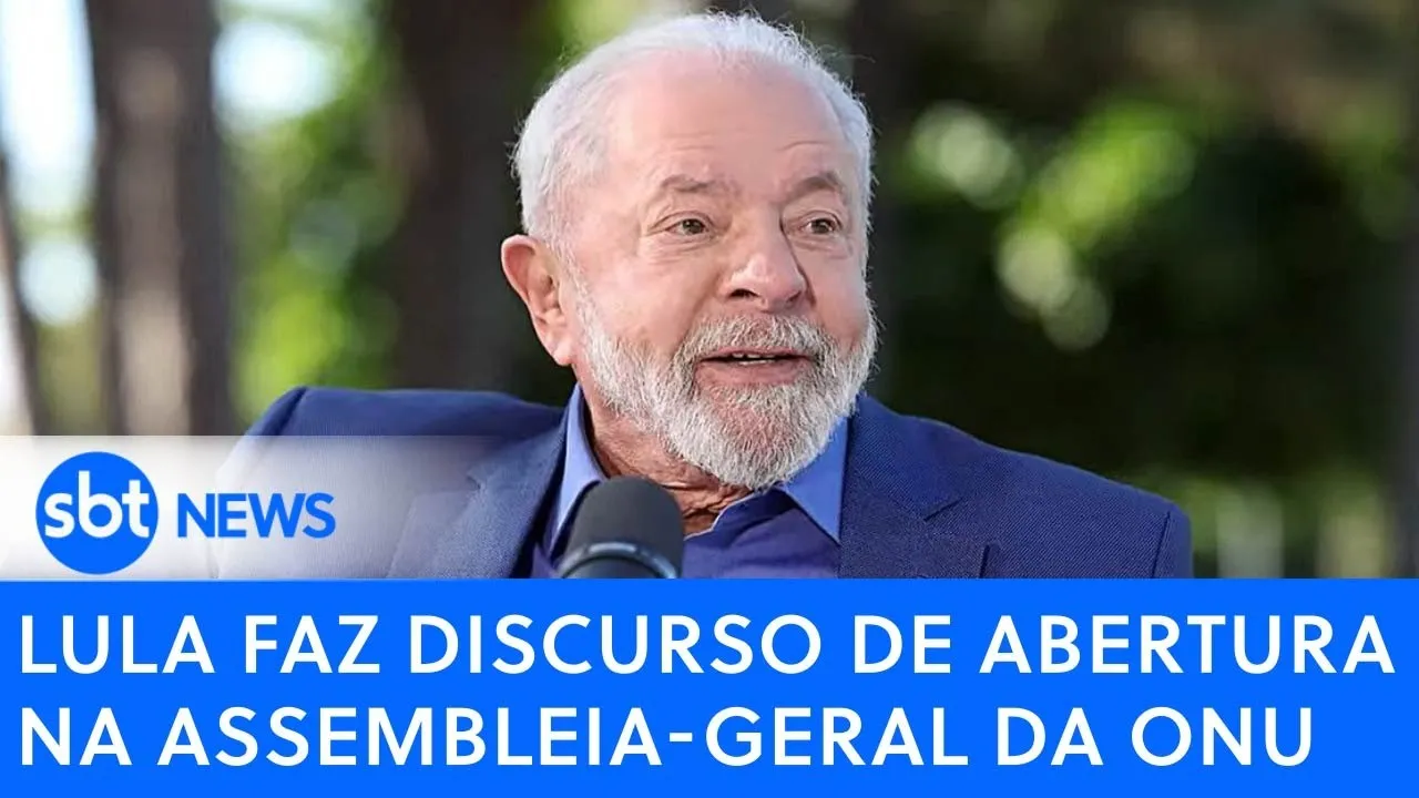 ???? AO VIVO: Lula faz discurso de abertura na Assembleia-Geral da ONU, em Nova York | SBT AO VIVO