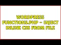 Wordpress functions php - inject inline css from file 2 Solutions