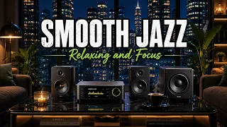 LIVE Smooth Jazz Relaxing and Focus 24/7 | Cozy Night Cafe Ambience for Study, Work & Sleep