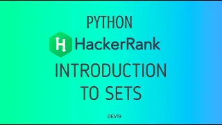 Introduction to Sets Hackerrank Python Solutions