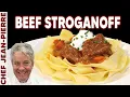 Beef Stroganoff or Stroganov Chef Jean-Pierre