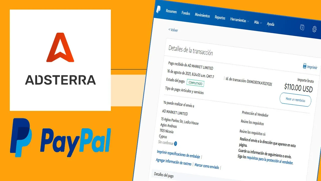 Pago de ADSTERRA  | Publicidad Sitios Web