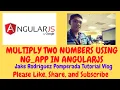 Multiply Two Numbers Using ng app in AngularJS