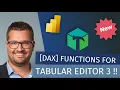 DAX Window Functions Tabular Editor 3 with Daniel Otykier