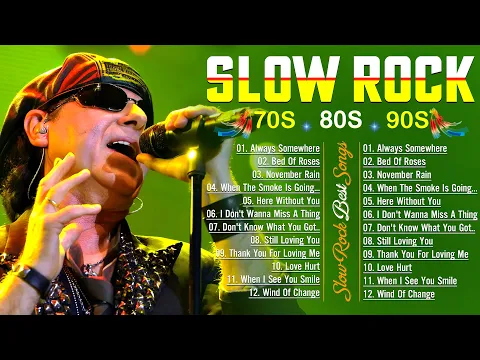 Download MP3 Slow rock best songs, Scorpions , Aerosmith, Led Zeppelin, Guns & Roses, Bon Jovi.