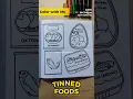 Satisfying Coloring Tinned Foods ASMR Calm British Pantry Nostalgia
