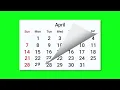 Monthly Calendar Flip Animation Free Stock Footage No copyright Royalty Free CC0