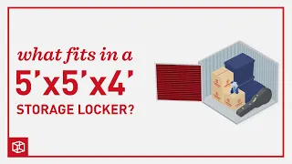 Storage Unit Size Guide - 5 x5 x4 Storage Locker