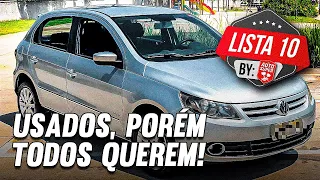 10 CARROS USADOS MAIS DESEJADOS DO BRASIL! Você provavelmente já teve ou queria ter
