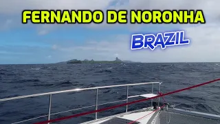 Transatlantic sailing to Fernando De Noronha, Brazil.  Dolphins everywhere!
