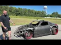 I Bought A $1,900 Burned Nissan… And Found A TWIN TURBO LS!