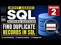 Most Asked SQL Interview Questions Find Duplicate Records in SQL SQL Interview Questions