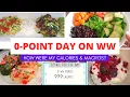 CHALLENGE 0-POINT MEALS FULL DAY OF EATING ON WW How low were my calories macros
