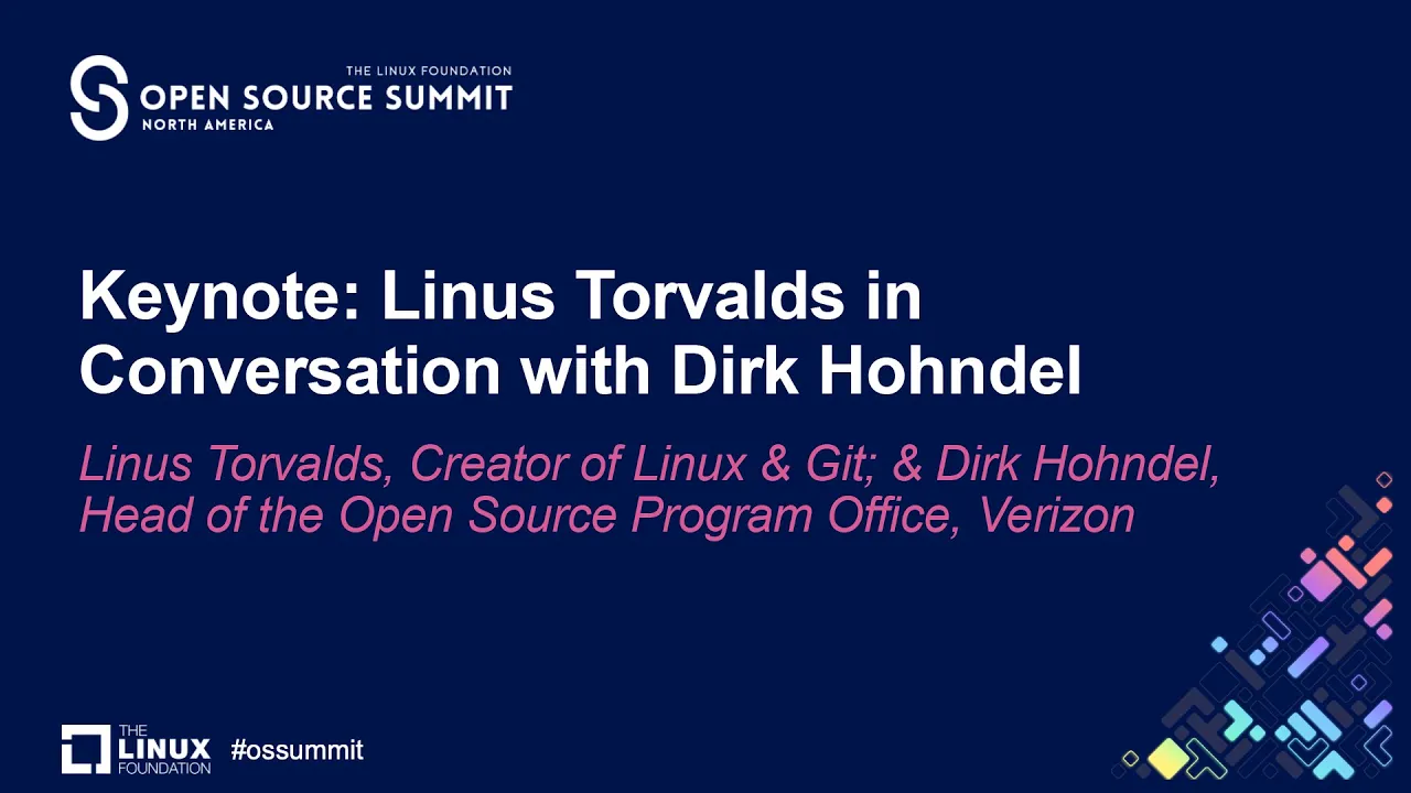 Keynote: Linus Torvalds, Creator of Linux & Git, in Conversation with Dirk Hohndel