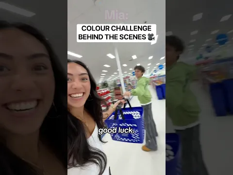 BEHIND THE SCENES OF COLOUR SHOPPING CHALLENGE 🛍️🥰