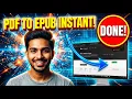 How to Convert a PDF to EPUB Quick Easy Online Method