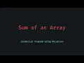 Sum an Array Recursively in JavaScript