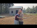 Lagu With Nam's help, Hong Thai installed a corrugated iron roof to further complete her dream house.
