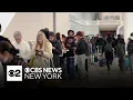 Travelers at LaGuardia Airport report long security lines due to staffing shortages