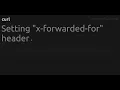 Setting x-forwarded-for header
