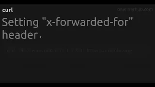 Setting x-forwarded-for header