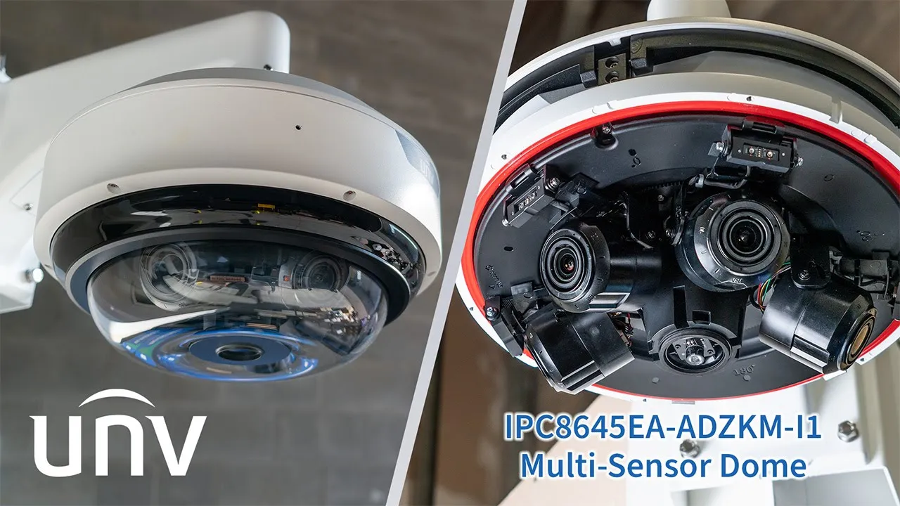 IPC8645EA-ADZKM-I1 – Uniview 4x 5MP Multi-Sensor Dome Camera | XLR
