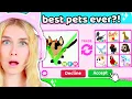 Trading For TOP 10 MOST Valued PETS In Adopt Me