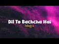 Download Lagu Dil Toh Bachcha Hai - Lyrical Video