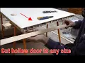 How to cut down an internal hollow door