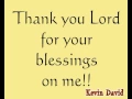Download Lagu THANK YOU LORD FOR YOUR BLESSINGS ON ME